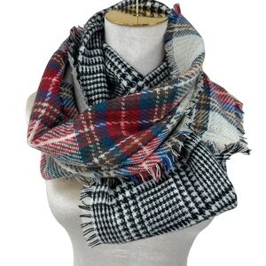 Mia & Tess Reversible Warm Winter Infinity Scarf